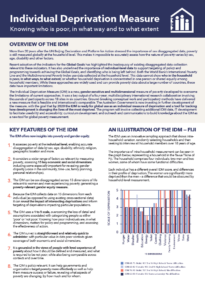 First page of brief which has text and a blue and orange graph in the corner