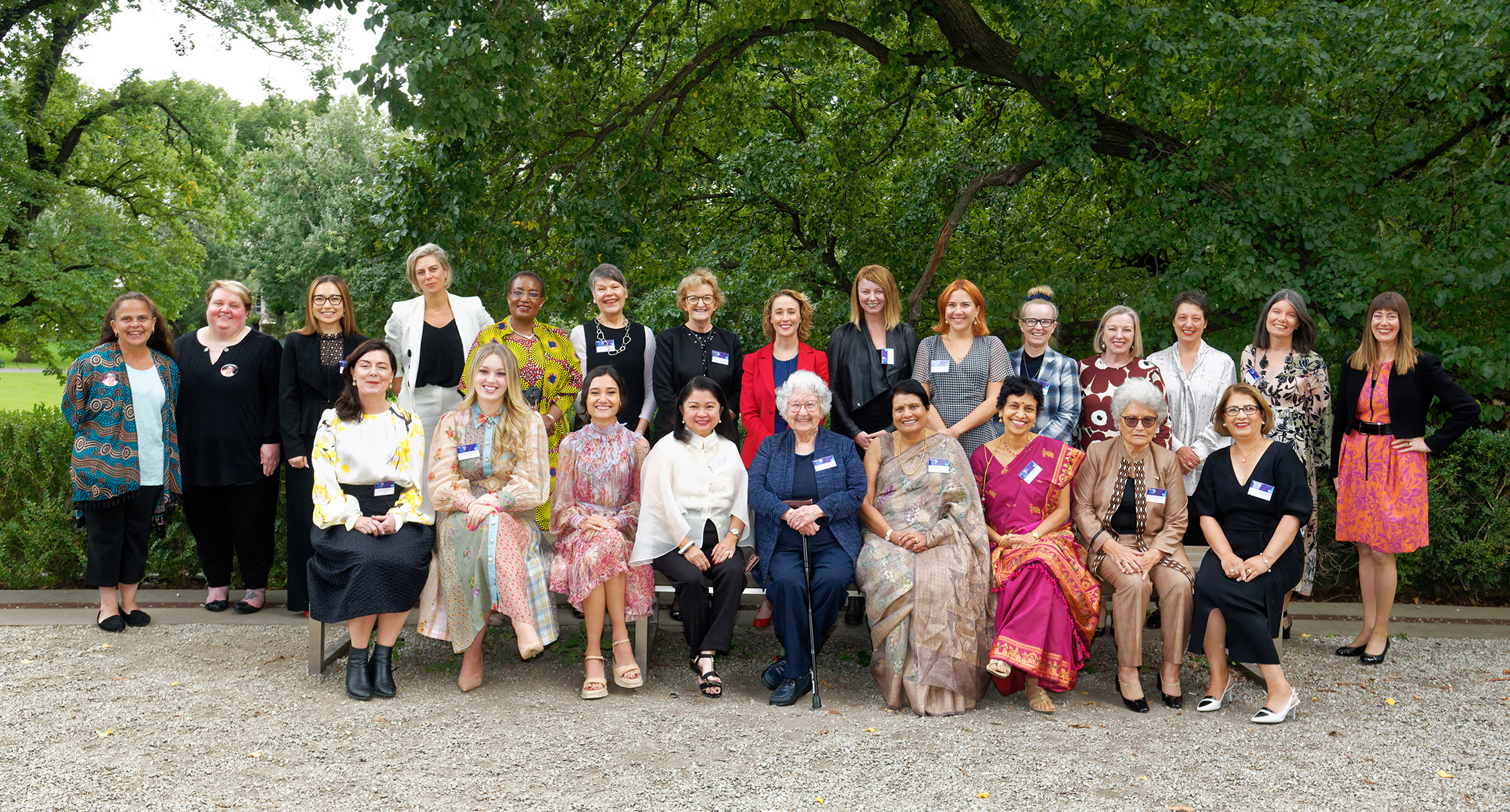 A diverse group of 23 women who were all inducted into the Victorian Honour Roll of Women