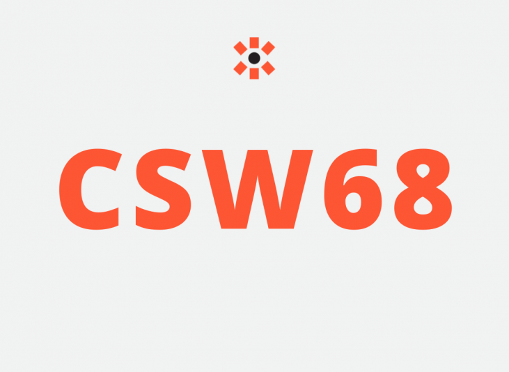 CSW68. Features Equality Insights logo up the top