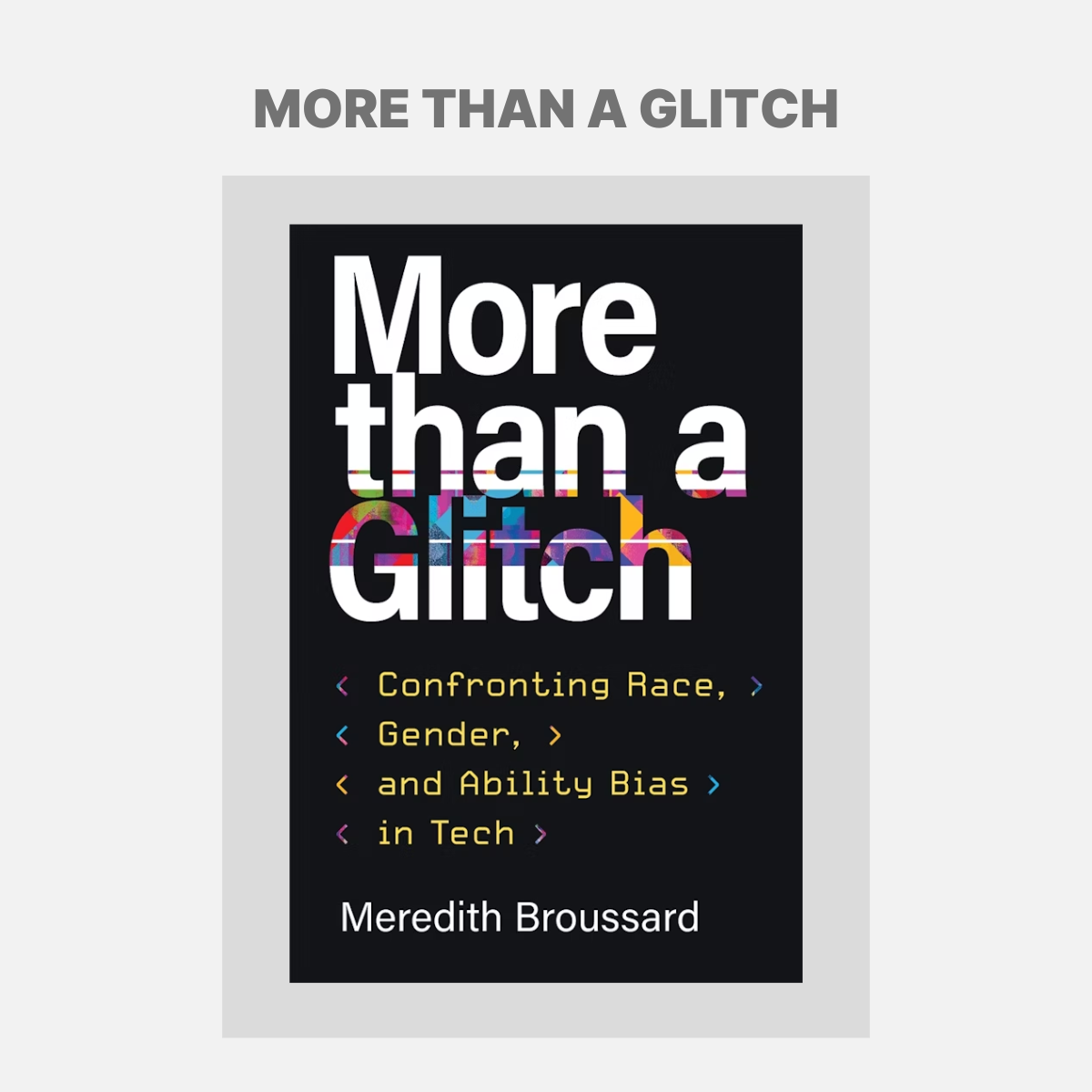 Cover of book 'more than a glitch'