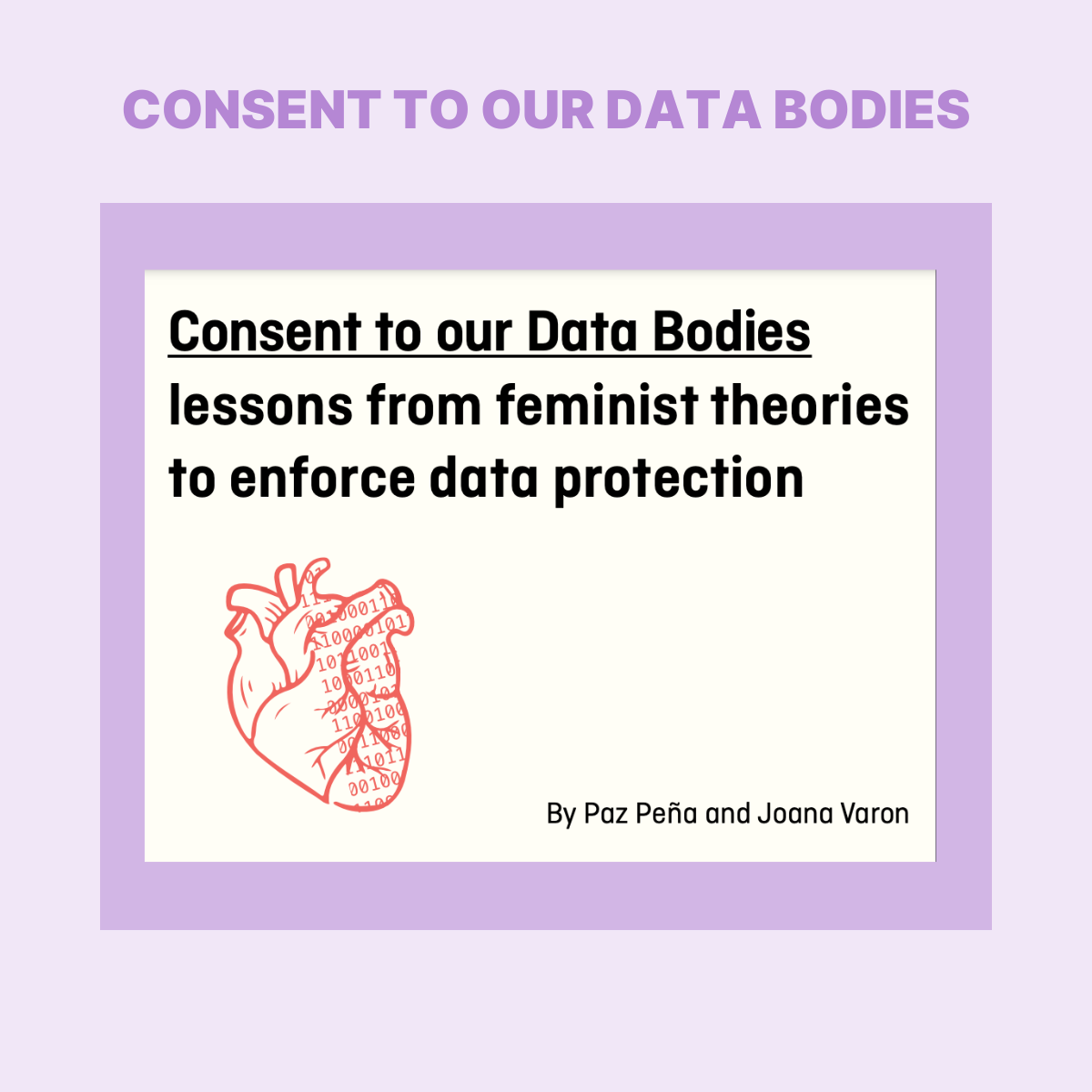 Cover of resource 'Consent to our data bodies: lessons from feminist theories to enforce data protection'