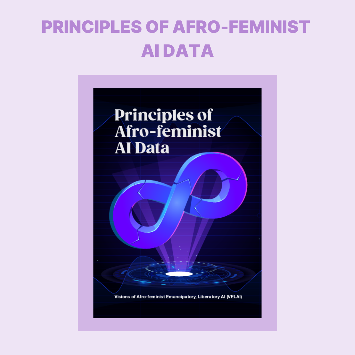 Cover of the paper 'Principles of Afro-Feminist AI Data'