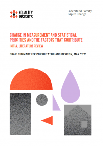 Change in Measurement and Statistical Priorities and the Factors that Contribute; Initial Literature Review Draft summary for consultation and revision, May 2025