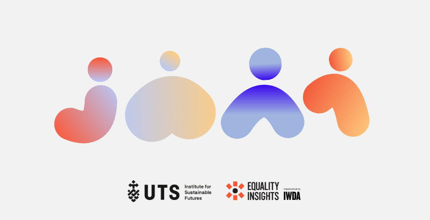 A group of four organic icons that represent people