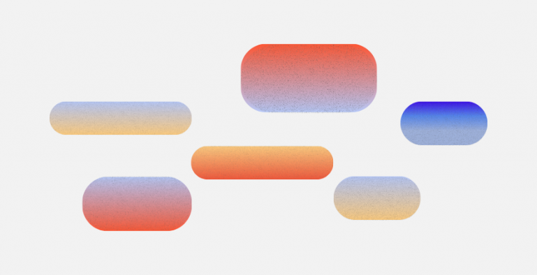 A series of multicolour bars moving in a fluid direction